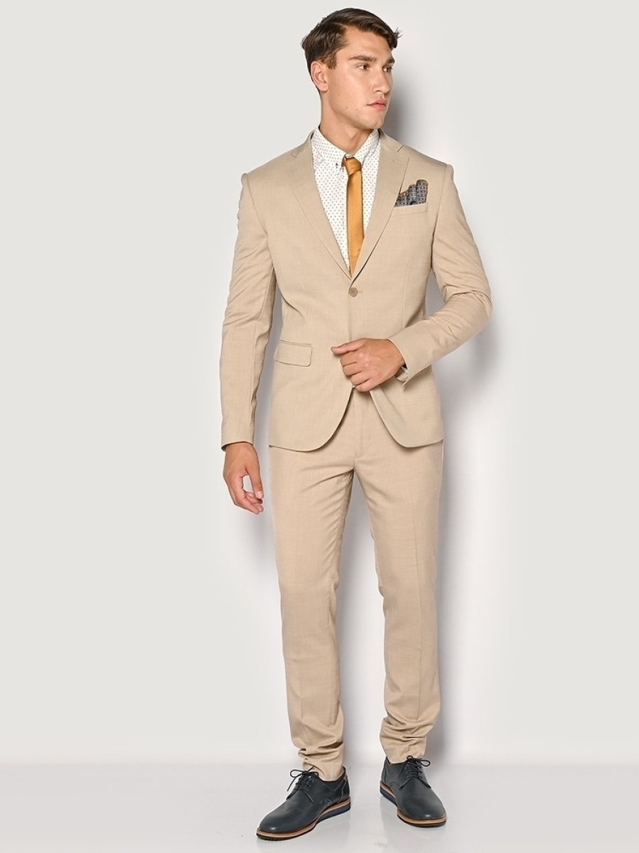 ΑΝΔΡΙΚΟ ΚΟΣΤΟΥΜΙ SOGO SLIM FIT BEIGE ΜΠΕΖ 23032-501-126-BEIGE
