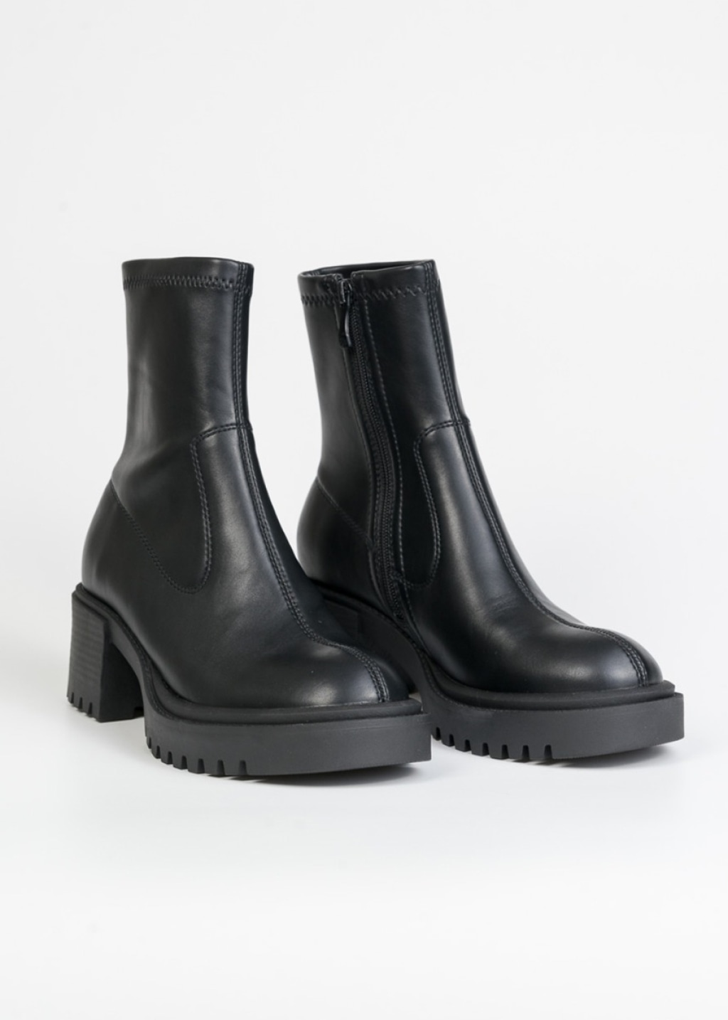 ARTE PIEDI Tricia Μποτάκια Τύπου Κάλτσα με Chunky Σόλα ΜΑΥΡΟ 15826