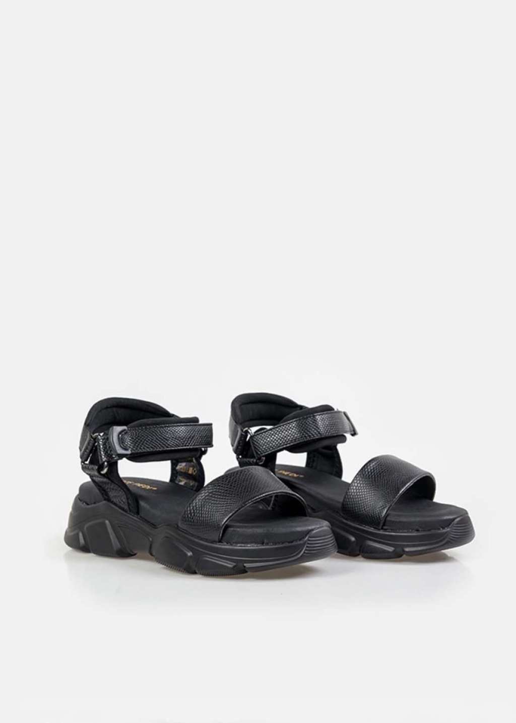ARTE PIEDI Gabriel Chunky Φλάτφορμς με Lizard Patern ΜΑΥΡΟ 88253
