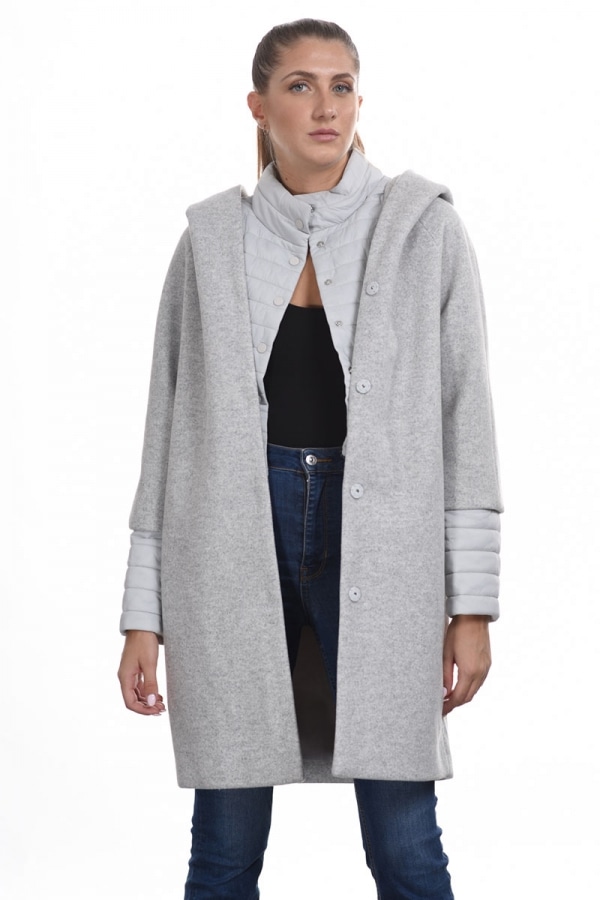 Γυναικεία Παλτό με Κουκούλα Online - Κορυφαία προϊόντα για Γυναικεία Ρούχα  χρώματος ΓΚΡΙ | Outfit.gr