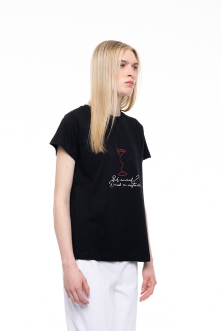 B' Γυναικείο t-shirt με τύπωμα ''RED COCTAIL''