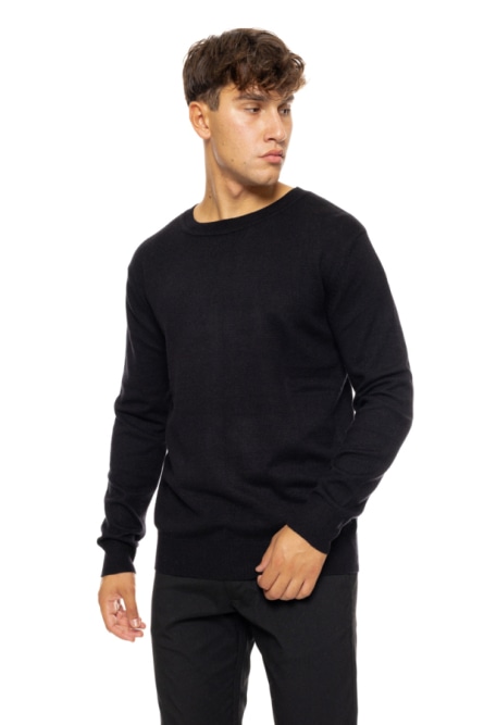 Biston fashion ανδρική πλεκτή μπλούζα με στρόγγυλο λαιμό