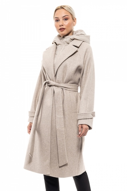 ΜΠΕΖ ΓΥΝΑΙΚΕΙΑ ΜΠΟΥΦΑΝ Biston fashion γυναικείο μακρύ παλτό - 46-101-047 |  Boogie