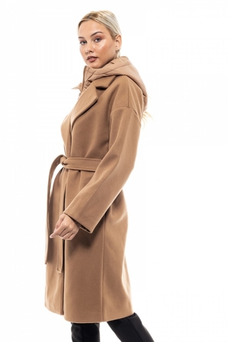 ΚΑΜΗΛΟ ΓΥΝΑΙΚΕΙΑ ΜΠΟΥΦΑΝ Splendid fashion γυναικείο μακρύ παλτό -  46-101-036 | Boogie