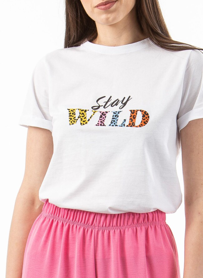 Μπλούζα t-shirt Stay Wild