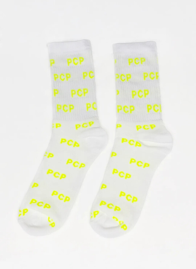 PCP Unisex Κάλτσες Μοτίβο Fluo Κίτρινο