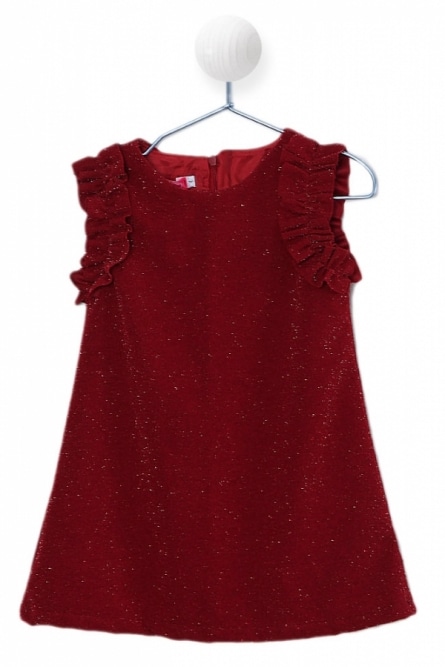 SAM 0-13 Κόκκινο Φόρεμα για Κορίτσι 2-6 Eτών