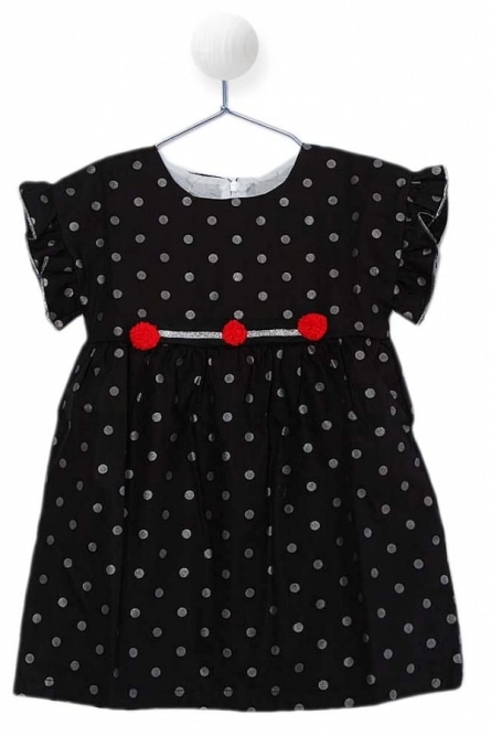 SAM 0-13 Μαύρο Φόρεμα για Κορίτσι 2-6 Eτών