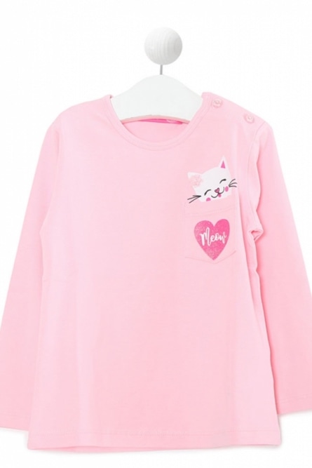 SAM 0-13 Ροζ Μπλούζα Για Κορίτσι 2-6 Ετών