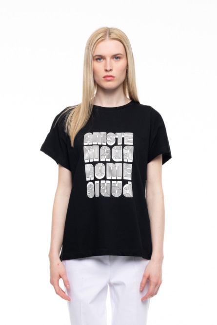 S' Γυναικείο t-shirt με τύπωμα ''AMSTERDAM''