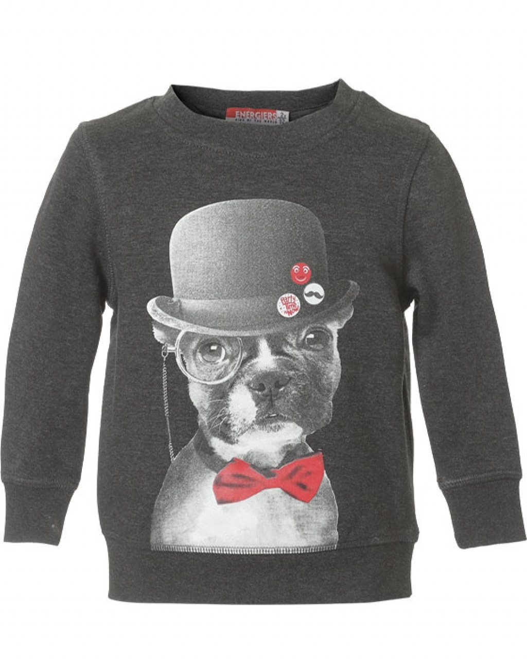 ΣΚ. ΓΚΡΙ Energiers Μπλούζα φούτερ με τύπωμα σκυλάκι με καπέλο - 12-117156-5  | Boogie