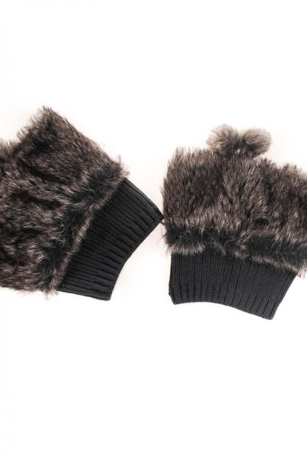 UNISEX ΓΑΝΤΙΑ Β Γουνακια για τα ποδια ΣΚ. ΓΚΡΙ 28-701-002